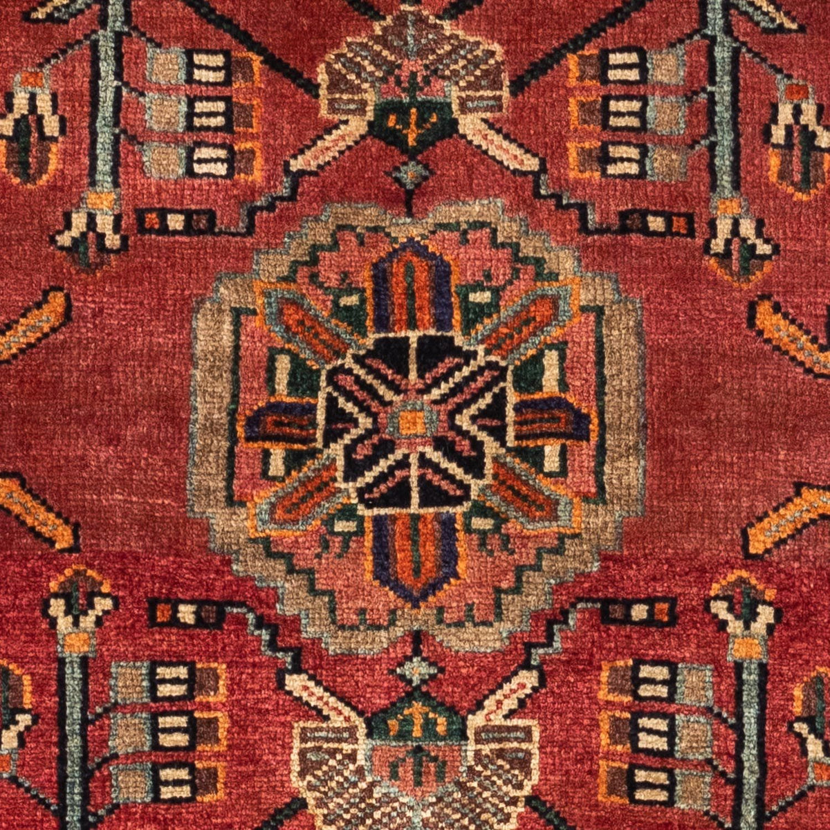 Alfombra persa - Nómada - 142 x 90 cm - rojo