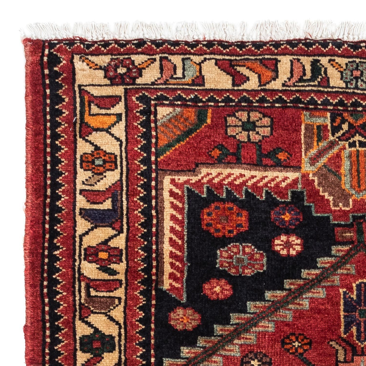 Alfombra persa - Nómada - 142 x 90 cm - rojo