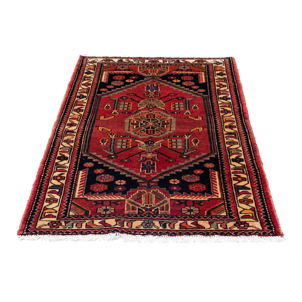 Alfombra persa - Nómada - 142 x 90 cm - rojo