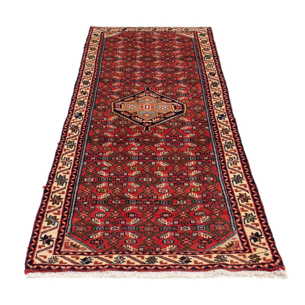 Alfombra de pasillo Alfombra persa - Nómada - 193 x 77 cm - rojo oscuro