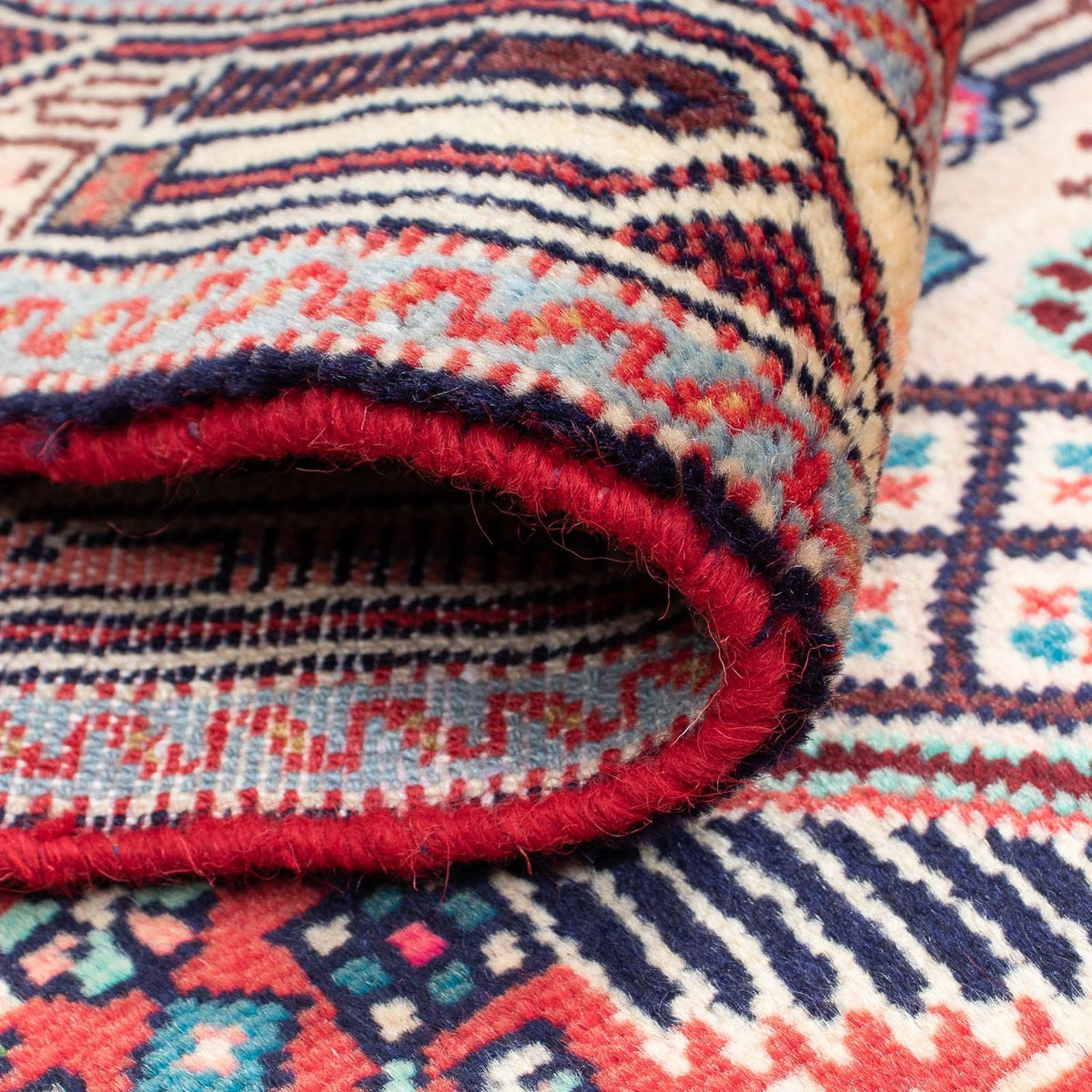 Alfombra de pasillo Alfombra persa - Nómada - 190 x 78 cm - rojo claro