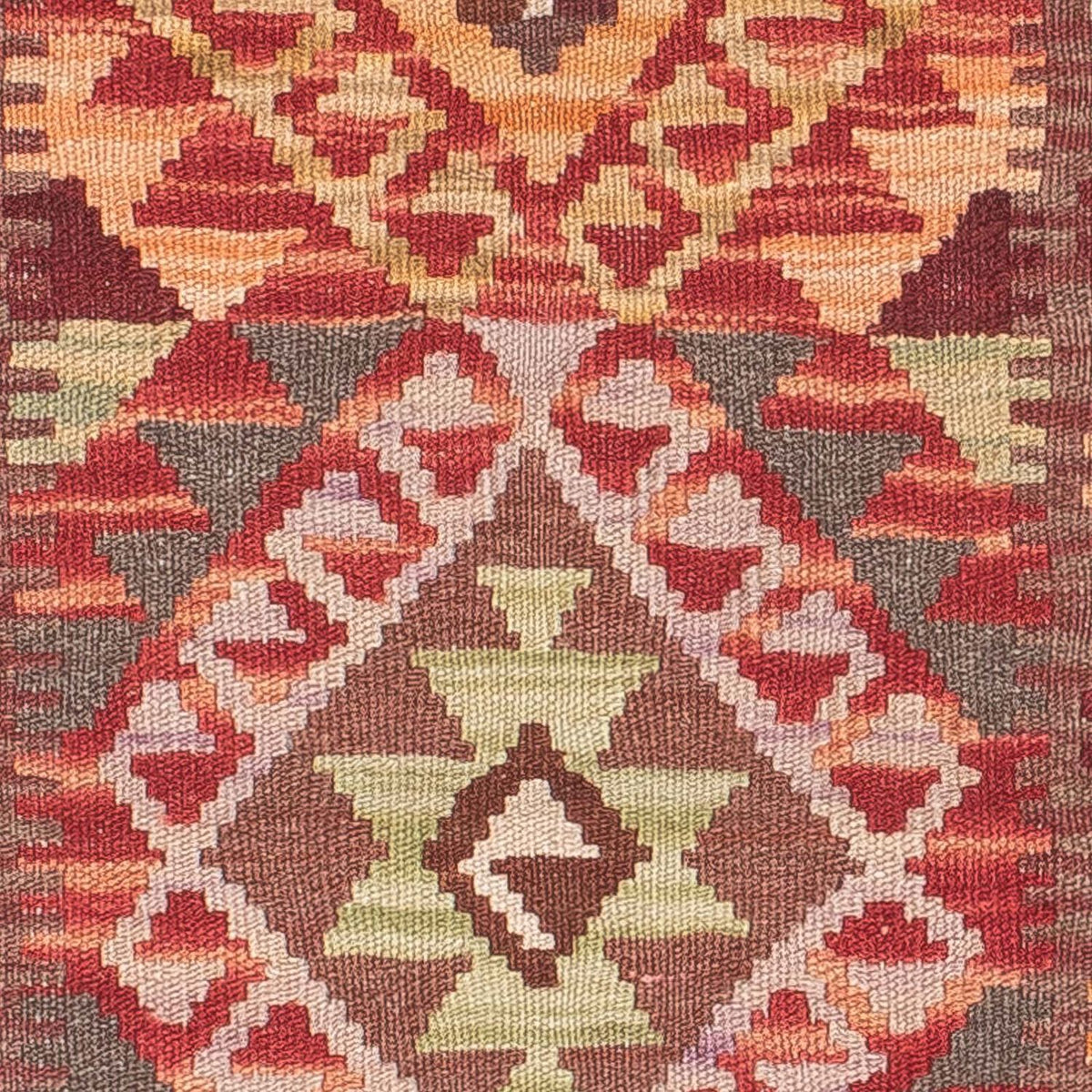 Alfombra de pasillo Alfombra Kelim - Splash - 183 x 58 cm - rojo