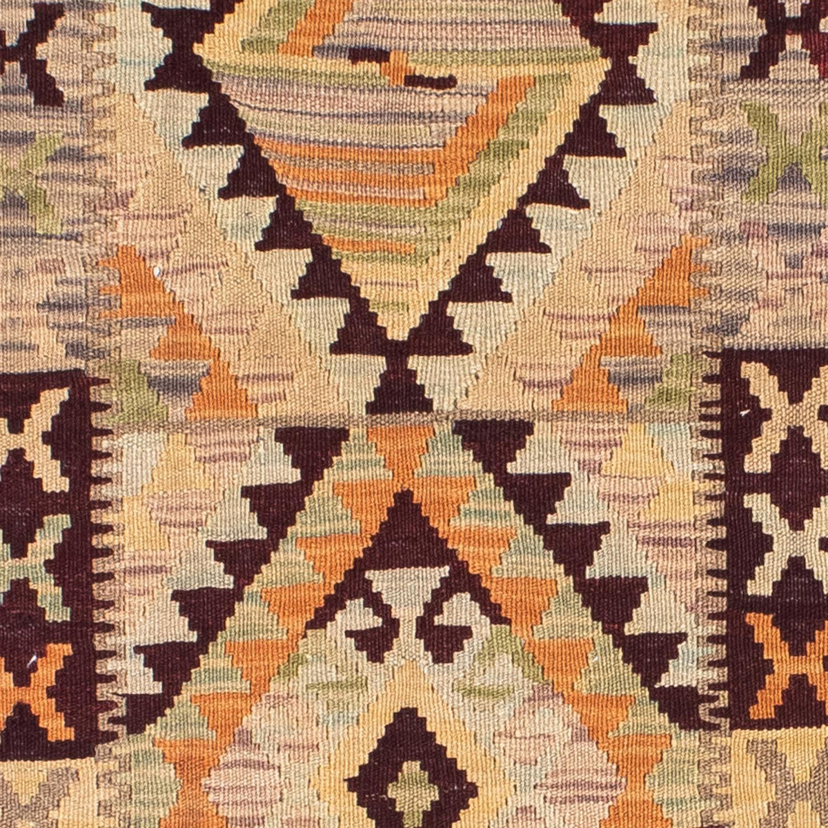 Alfombra de pasillo Alfombra Kelim - Oriental - 200 x 69 cm - beige