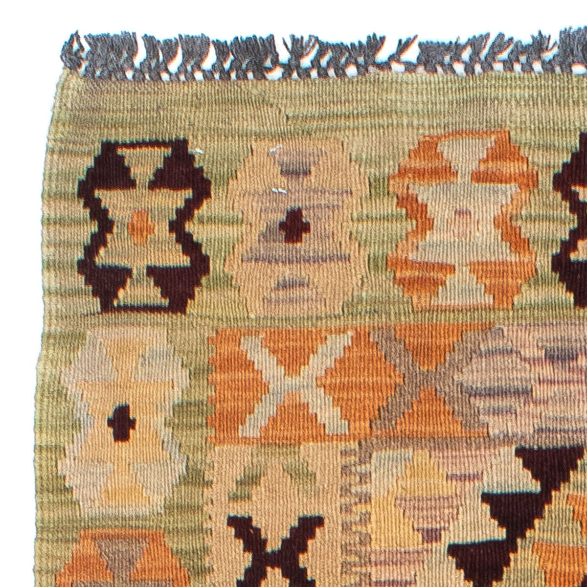 Alfombra de pasillo Alfombra Kelim - Oriental - 200 x 69 cm - beige