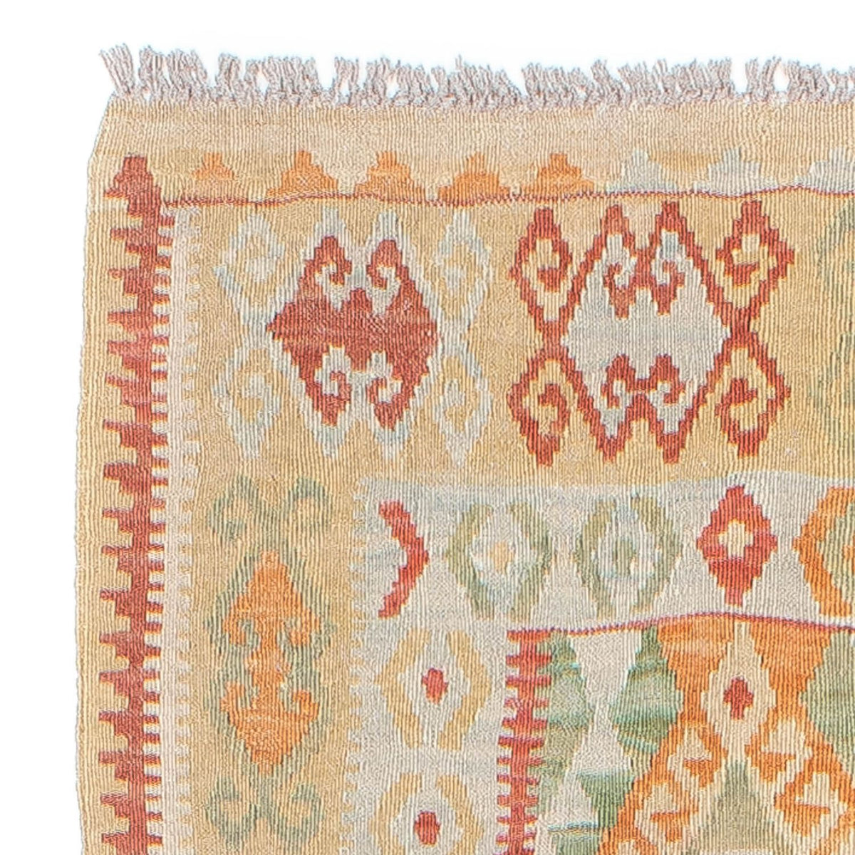 Alfombra de pasillo Alfombra Kelim - Splash - 287 x 83 cm - multicolor