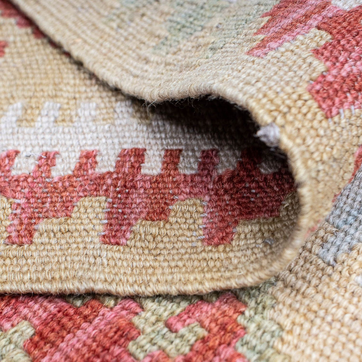 Alfombra de pasillo Alfombra Kelim - Splash - 287 x 83 cm - multicolor