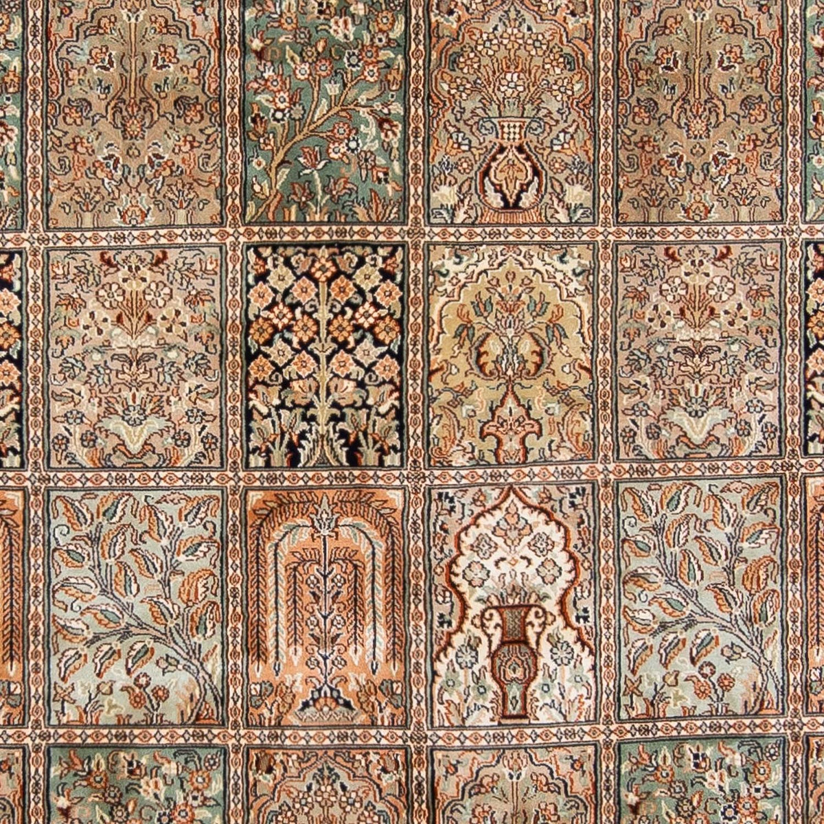 Alfombra de seda - Seda de Cachemira - 260 x 172 cm - multicolor