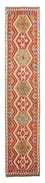 Alfombra de pasillo Alfombra Kelim - Splash - 393 x 77 cm - rojo