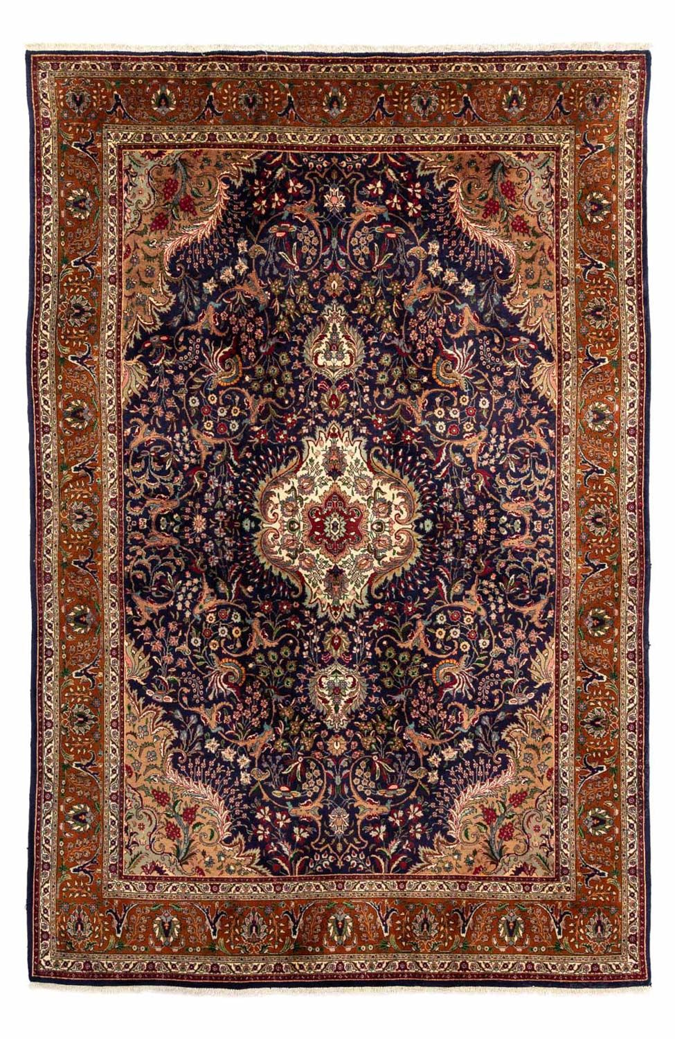 Alfombra persa - Clásica - 233 x 179 cm - azul oscuro