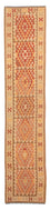 Alfombra de pasillo Alfombra Kelim - Splash - 405 x 85 cm - multicolor