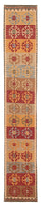 Alfombra de pasillo Alfombra Kelim - Splash - 407 x 76 cm - multicolor
