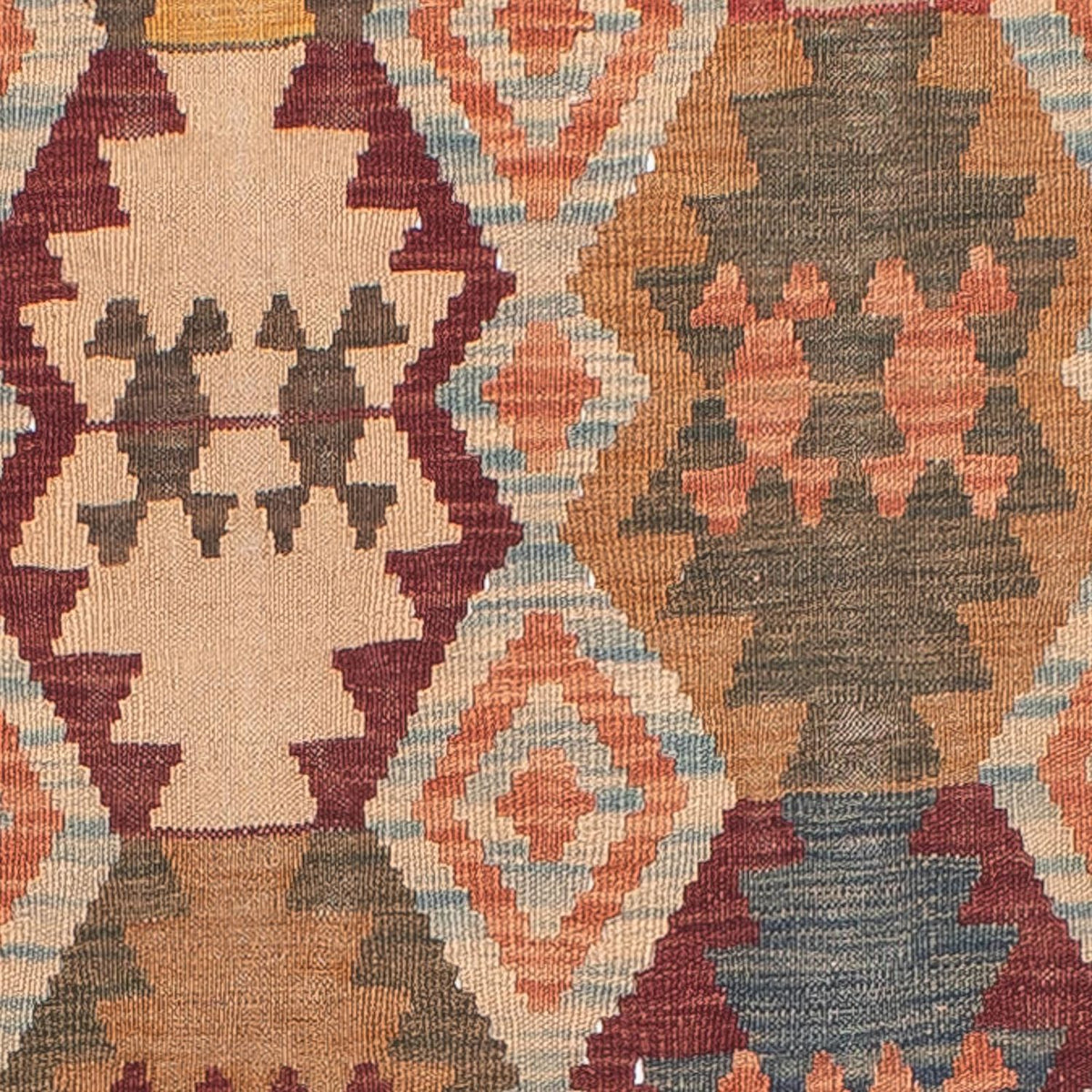 Alfombra de pasillo Alfombra Kelim - Splash - 387 x 70 cm - multicolor