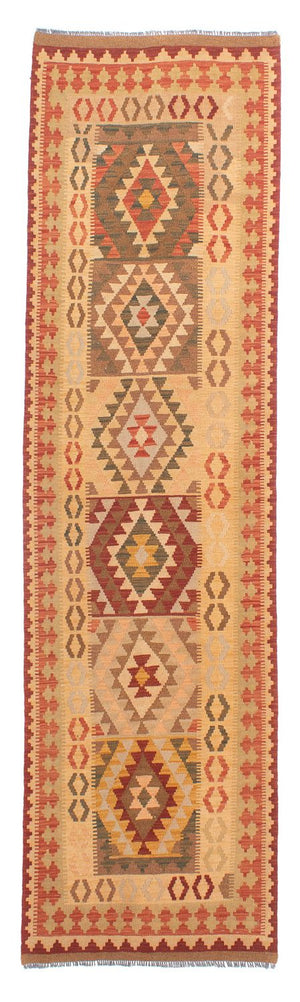 Alfombra de pasillo Alfombra Kelim - Splash - 314 x 86 cm - multicolor