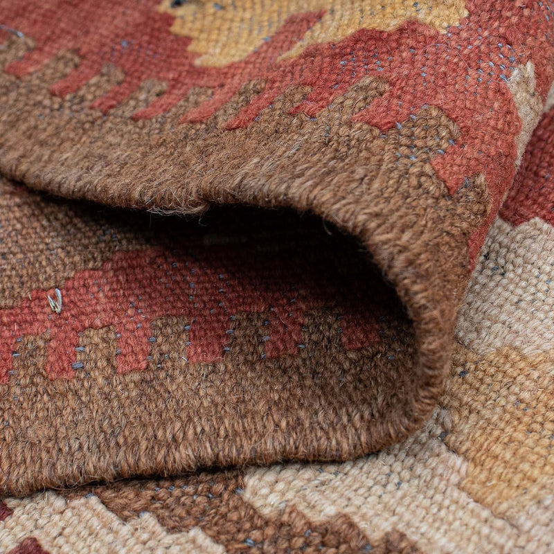 Alfombra de pasillo Alfombra Kelim - Splash - 323 x 90 cm - rojo claro