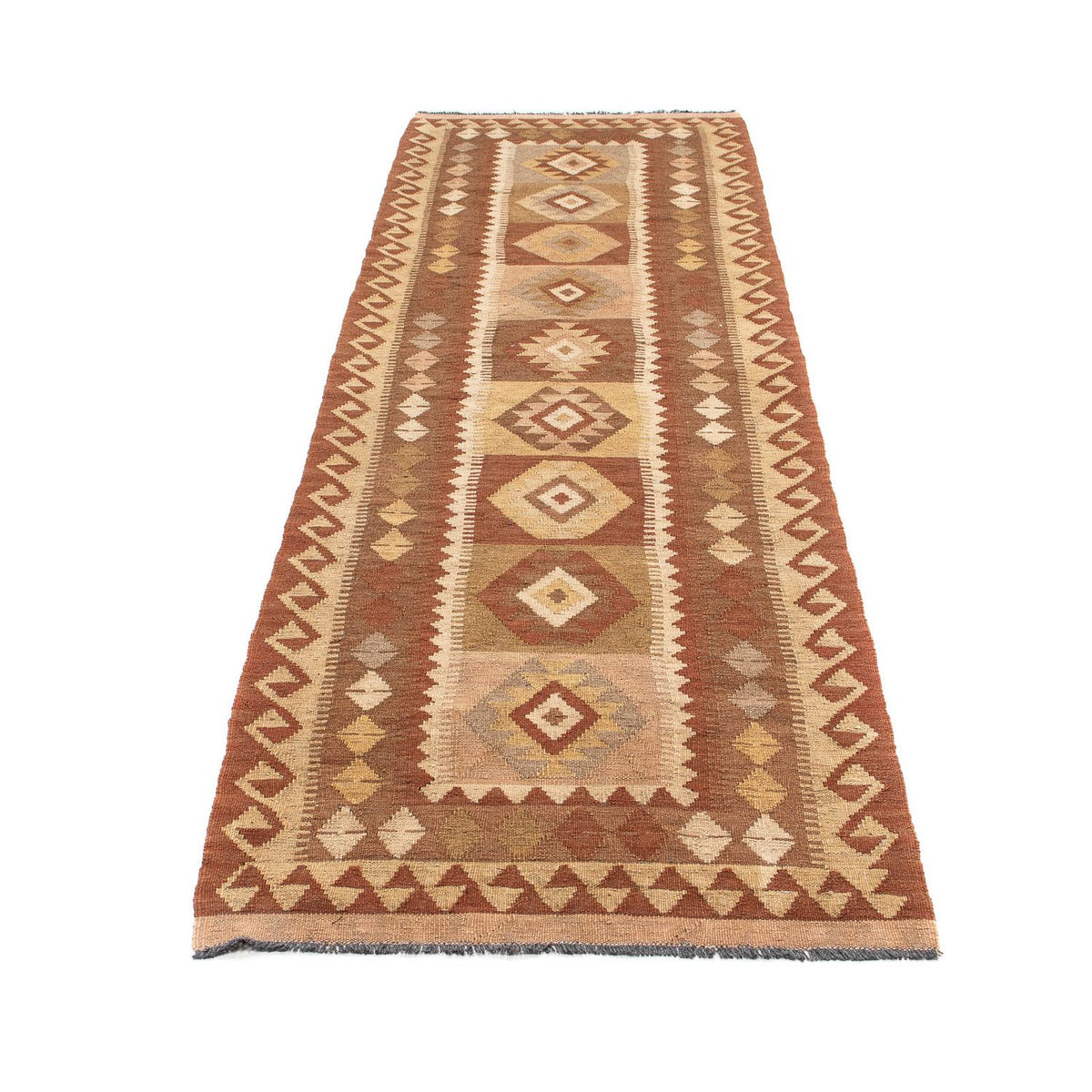 Alfombra de pasillo Alfombra Kelim - Splash - 284 x 79 cm - multicolor