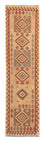 Alfombra de pasillo Alfombra Kelim - Splash - 301 x 80 cm - marrón claro
