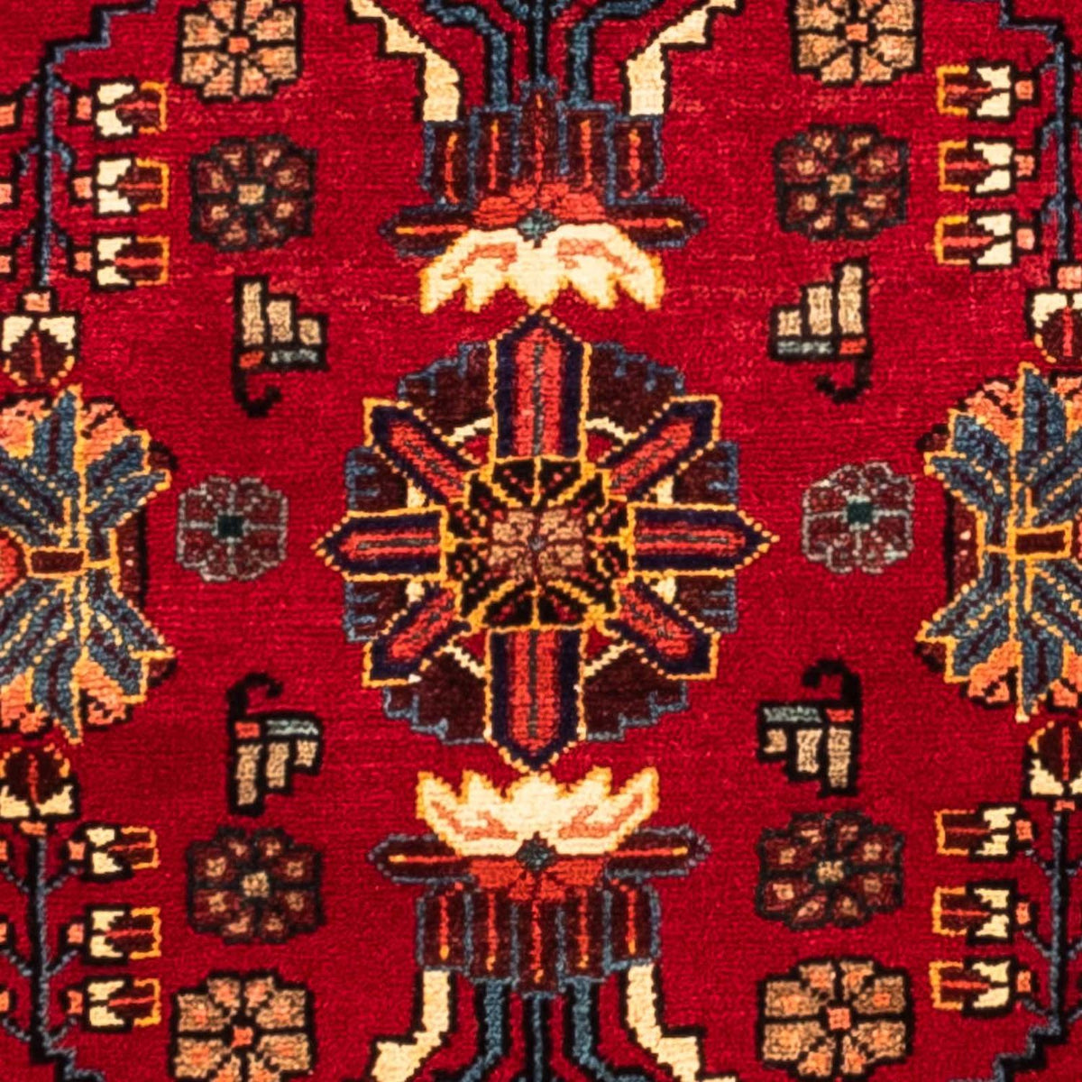 Alfombra persa - Nómada - 240 x 133 cm - rojo oscuro