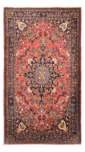 Alfombra persa - Nómada - 255 x 154 cm - rojo claro