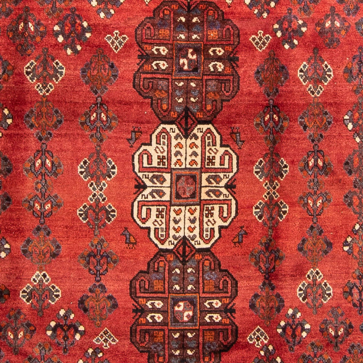 Alfombra persa - Nómada - 323 x 235 cm - rojo oscuro