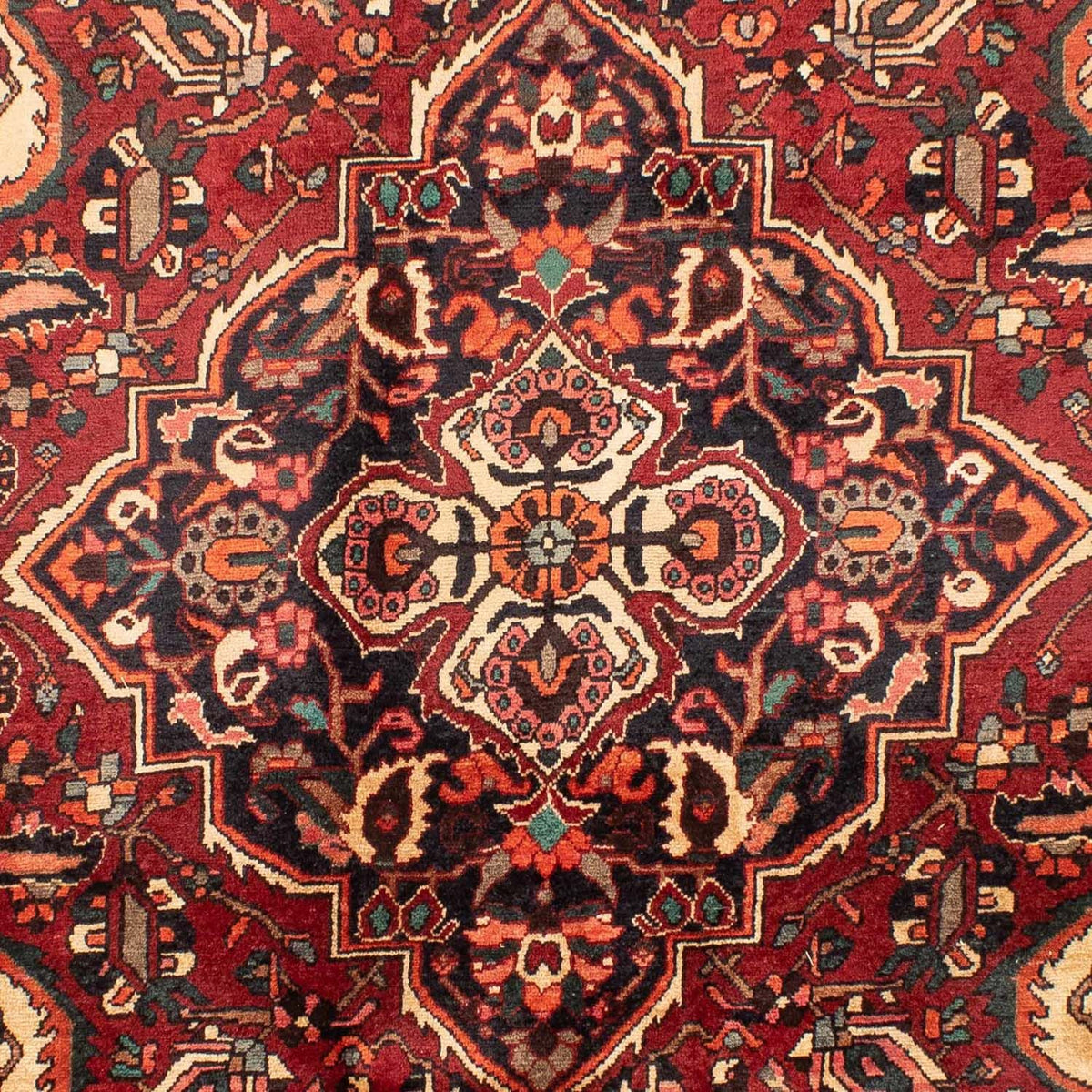 Alfombra persa - Nómada - 295 x 202 cm - rojo oscuro