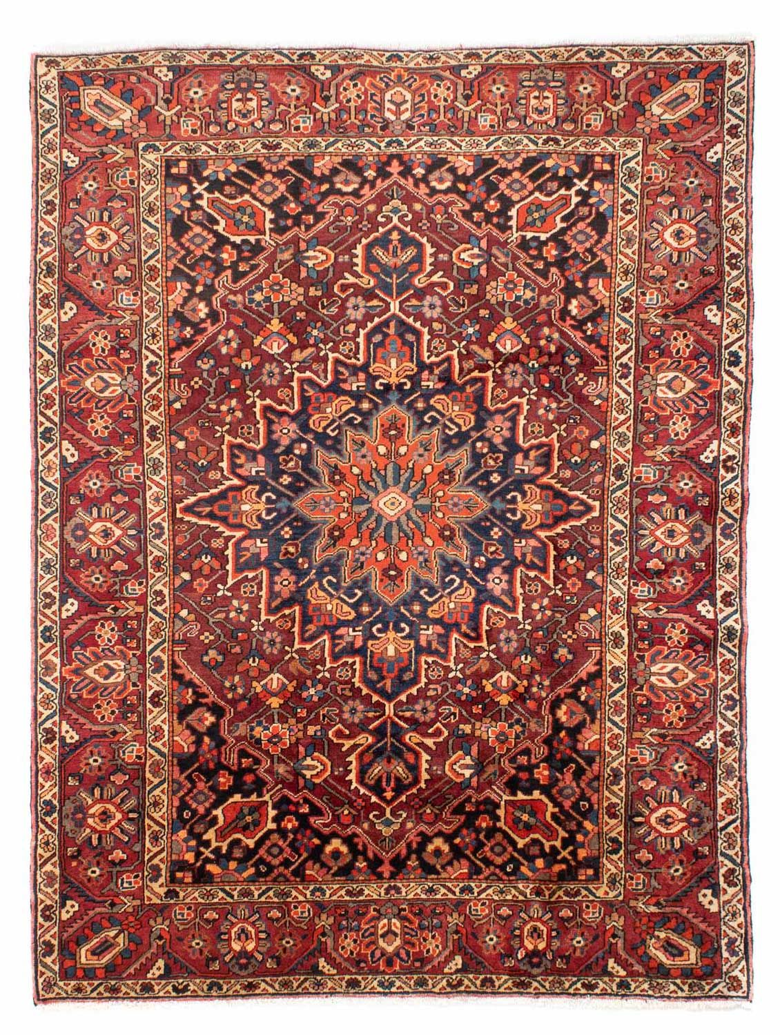 Alfombra persa - Nómada - 279 x 230 cm - rojo claro