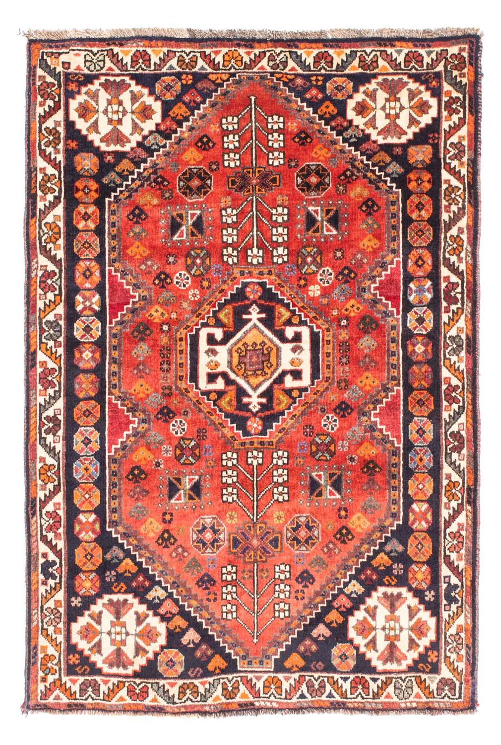 Alfombra persa - Nómada - 154 x 107 cm - rojo