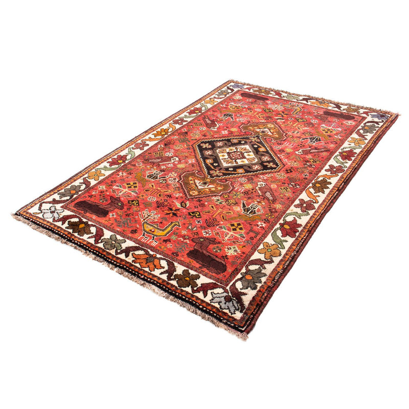 Alfombra persa - Nómada - 210 x 140 cm - rojo oscuro