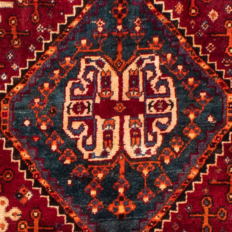 Alfombra persa - Nómada - 235 x 140 cm - rojo oscuro