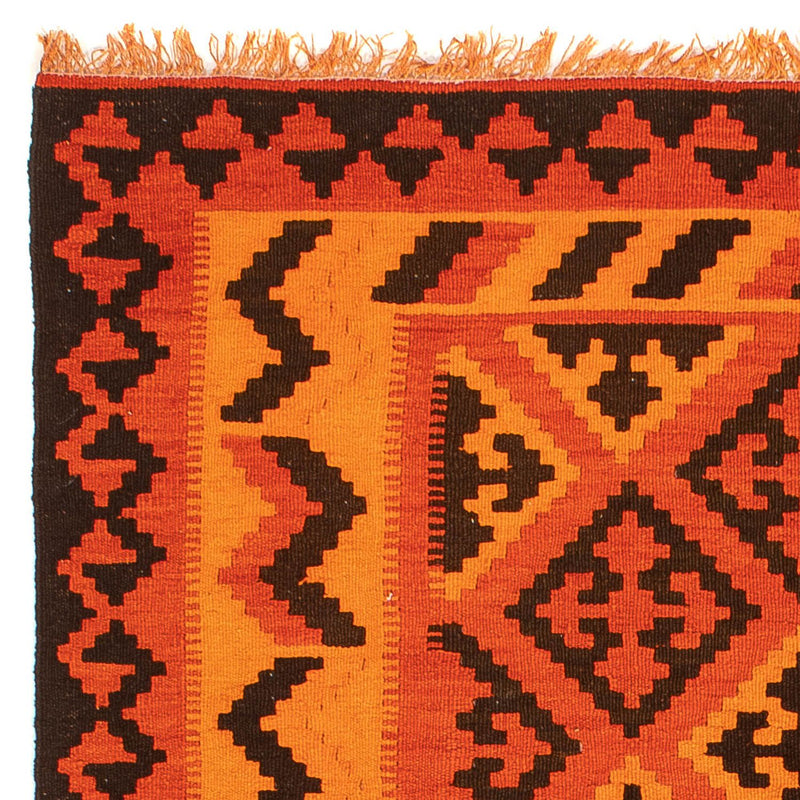 Alfombra Kelim - Oriental - 194 x 150 cm - rojo claro