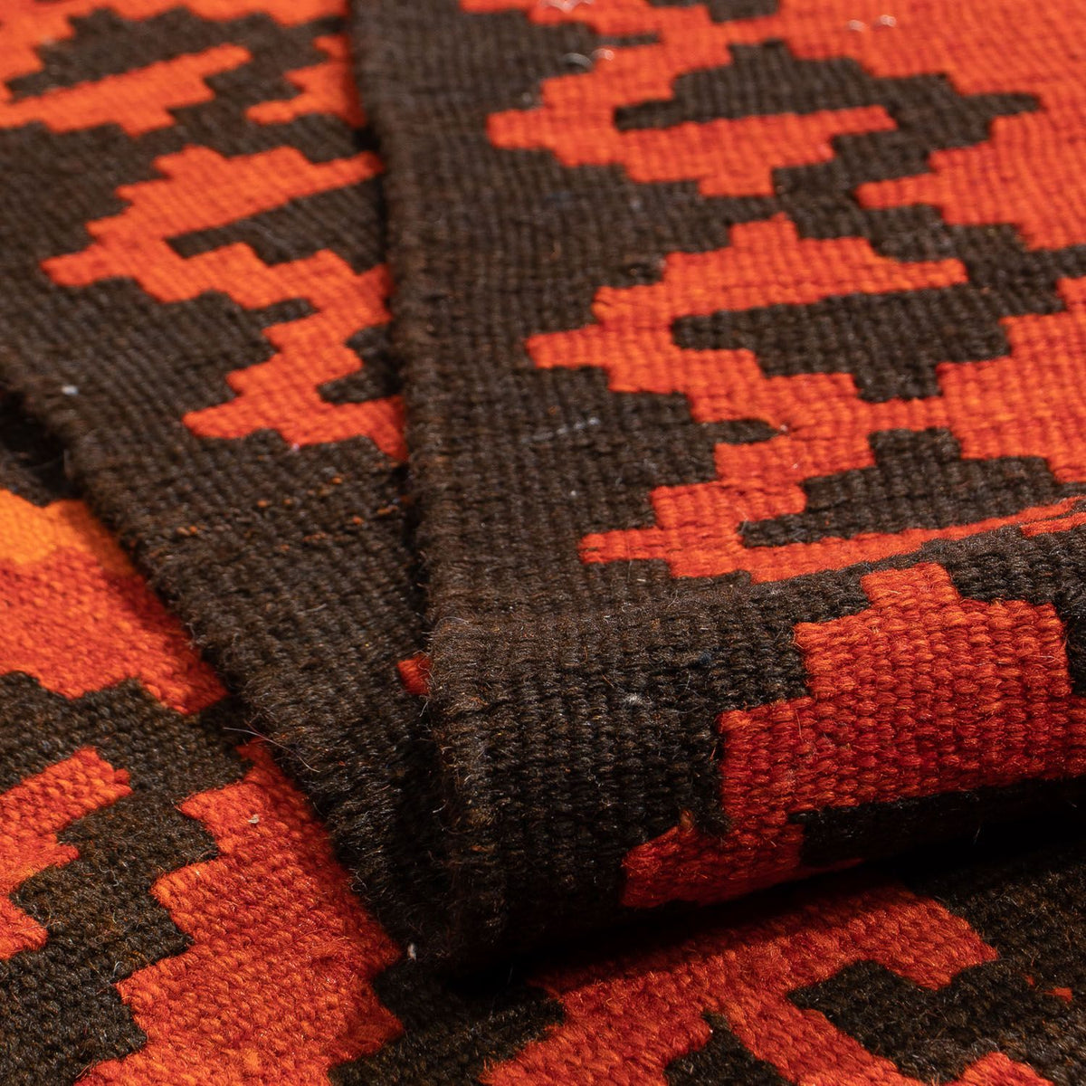 Alfombra Kelim - Oriental - 194 x 150 cm - rojo claro