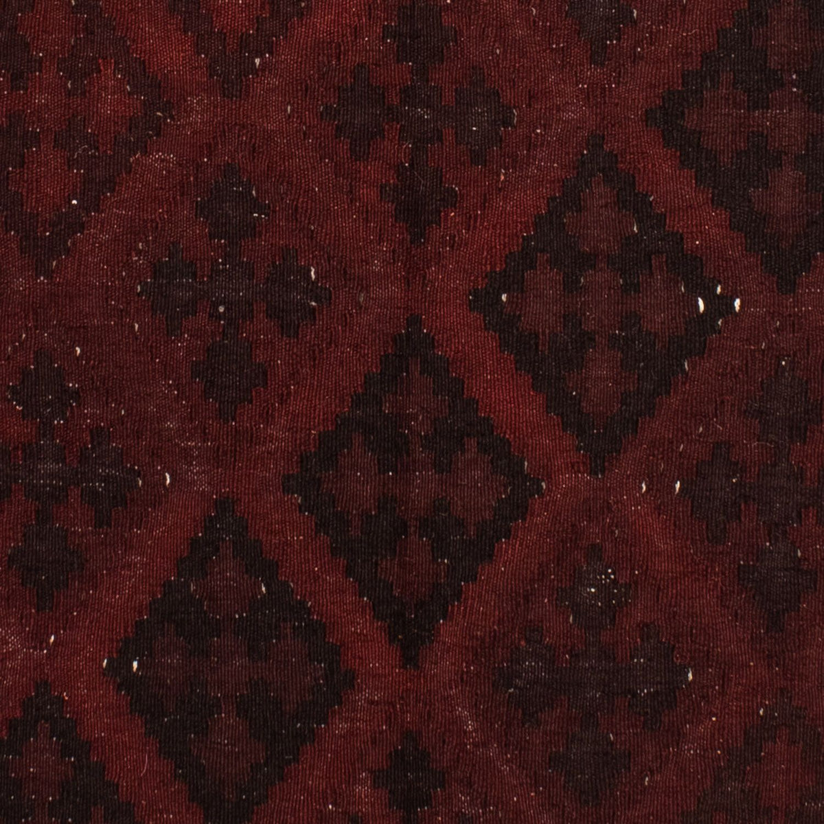 Alfombra Kelim - Oriental - 193 x 145 cm - rojo oscuro