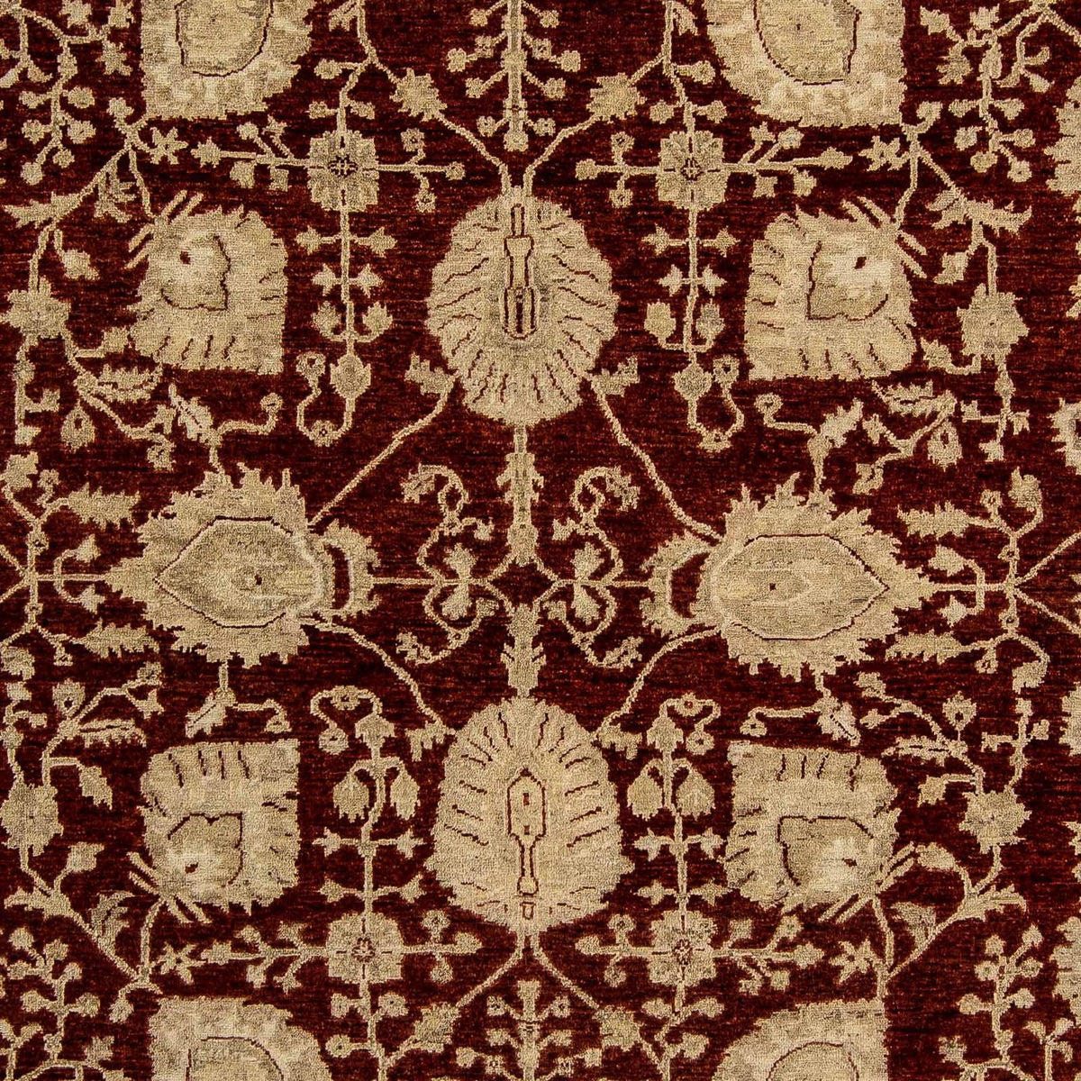 Alfombra Ziegler - 296 x 242 cm - rojo oscuro