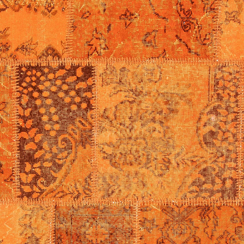 Alfombra de patchwork - 240 x 170 cm - marrón