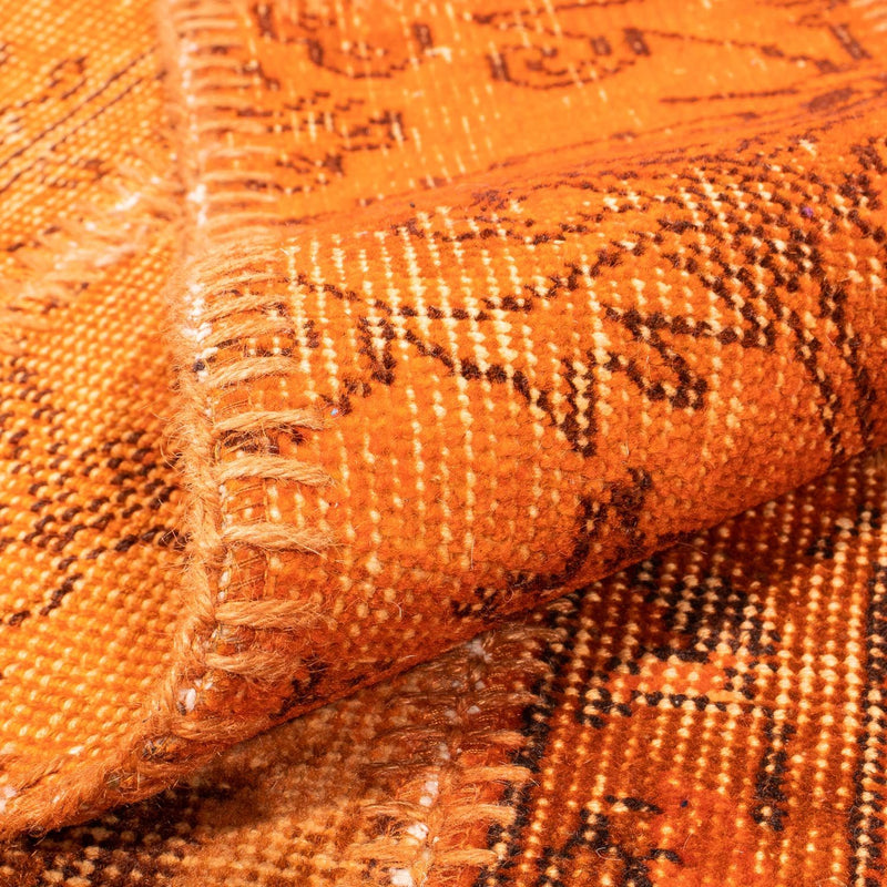 Alfombra de patchwork - 240 x 170 cm - marrón