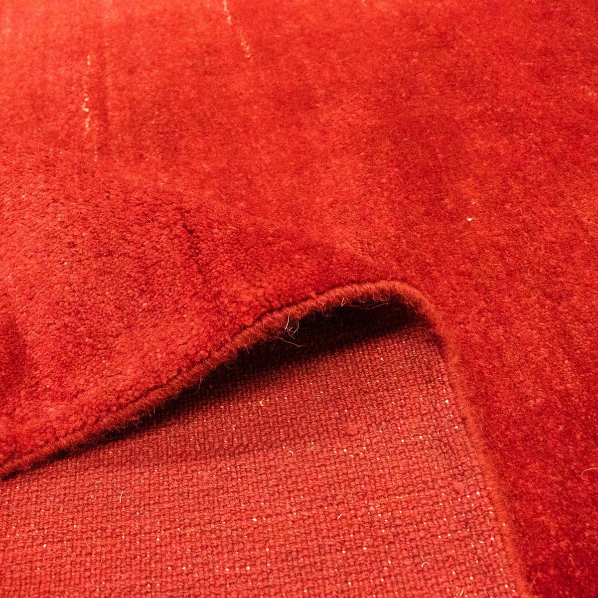 Alfombra Gabbeh - Persa - 288 x 262 cm - rojo oscuro