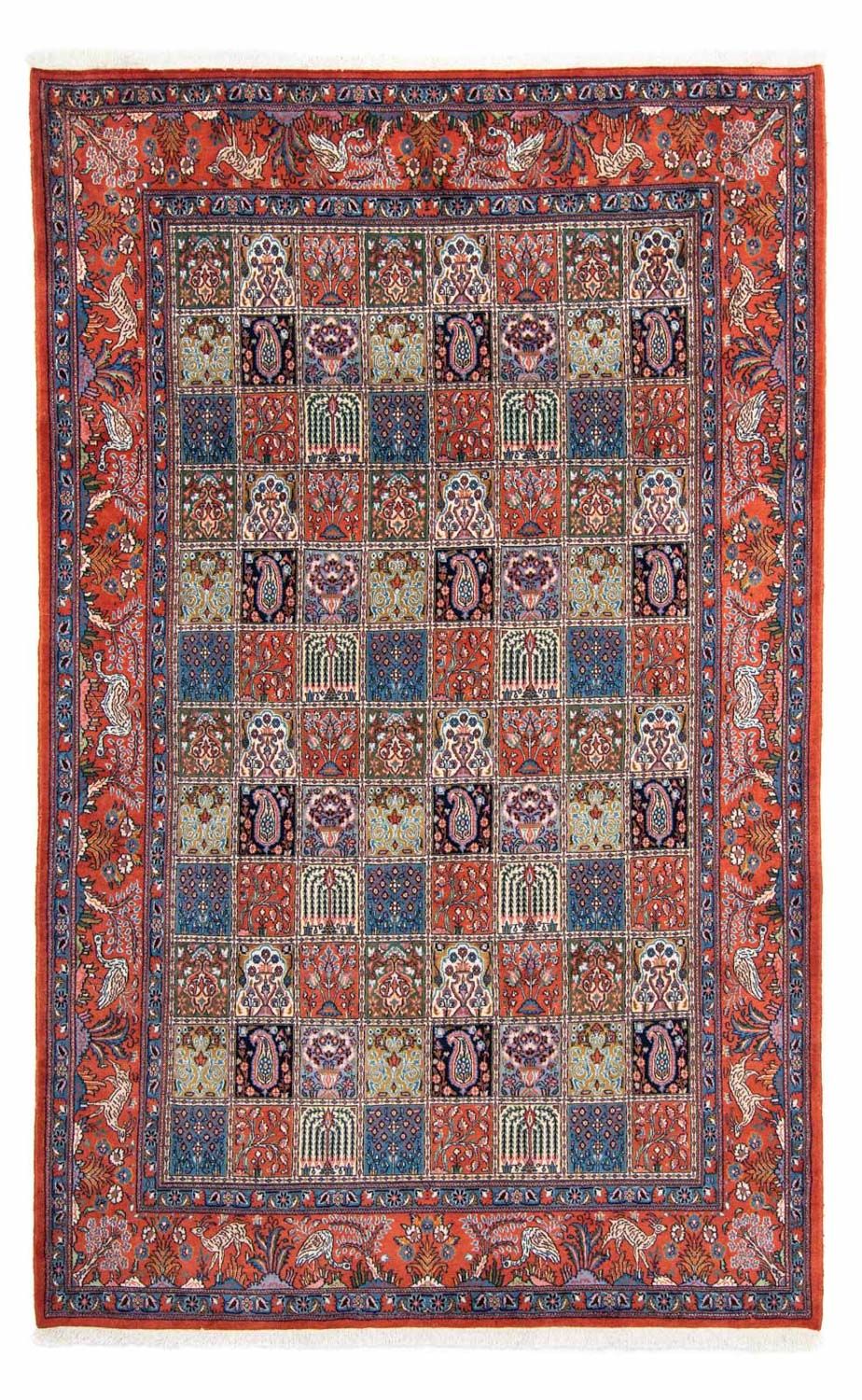 Alfombra persa - Clásica - 296 x 197 cm - rojo oscuro