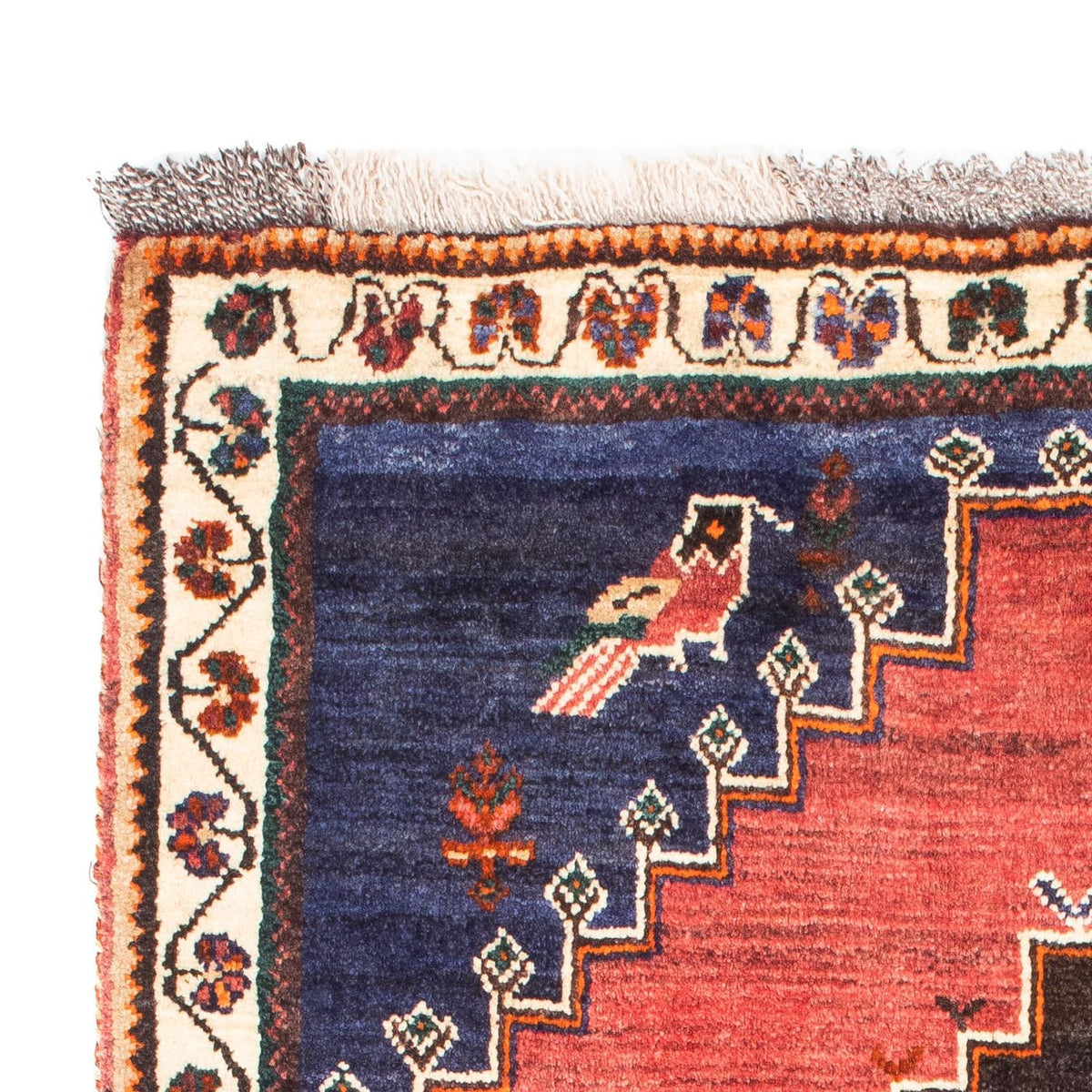 Alfombra persa - Nómada - 160 x 107 cm - azul oscuro