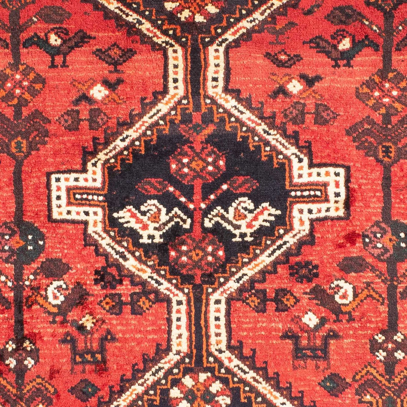 Alfombra persa - Nómada - 160 x 113 cm - rojo oscuro