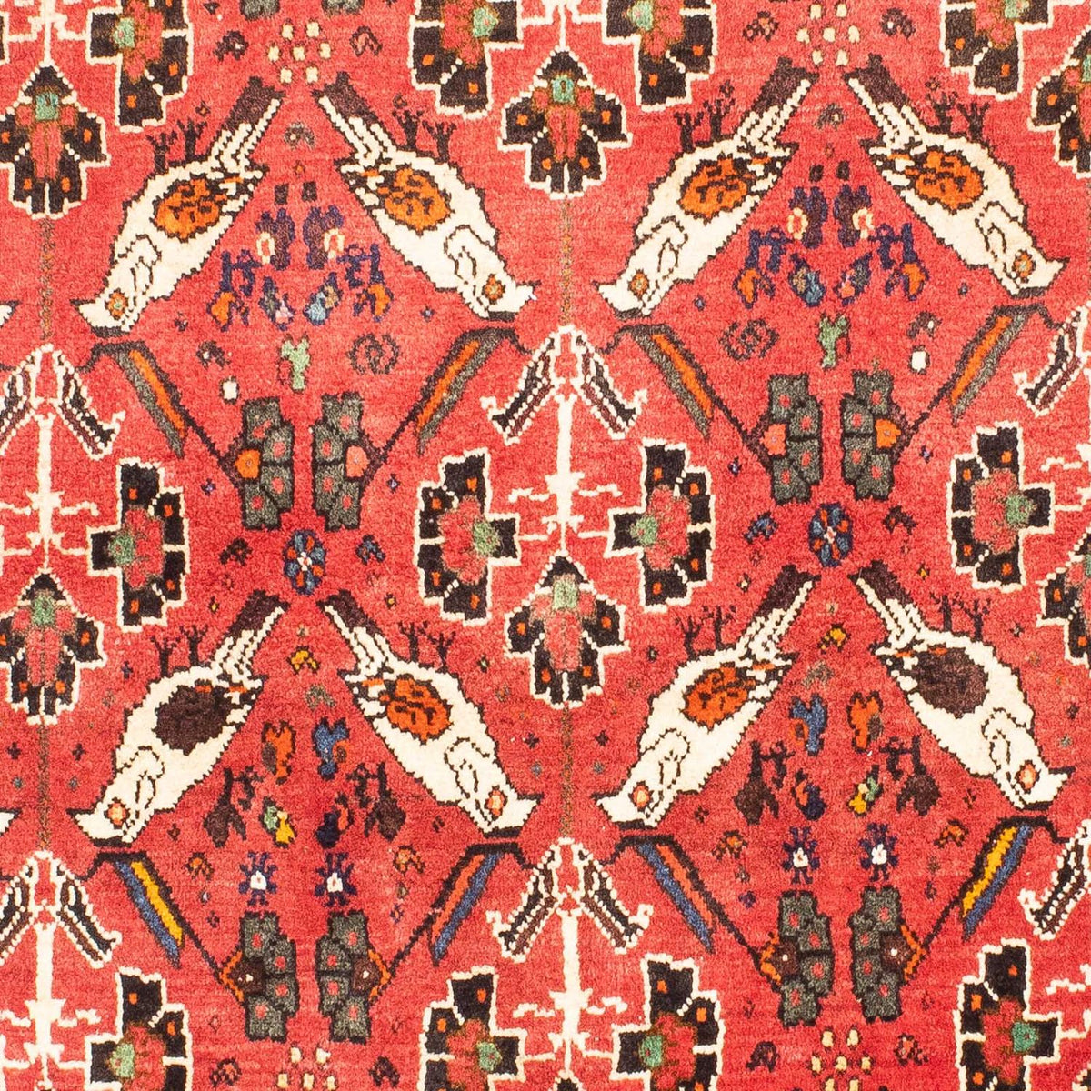 Alfombra persa - Nómada - 162 x 117 cm - rojo claro