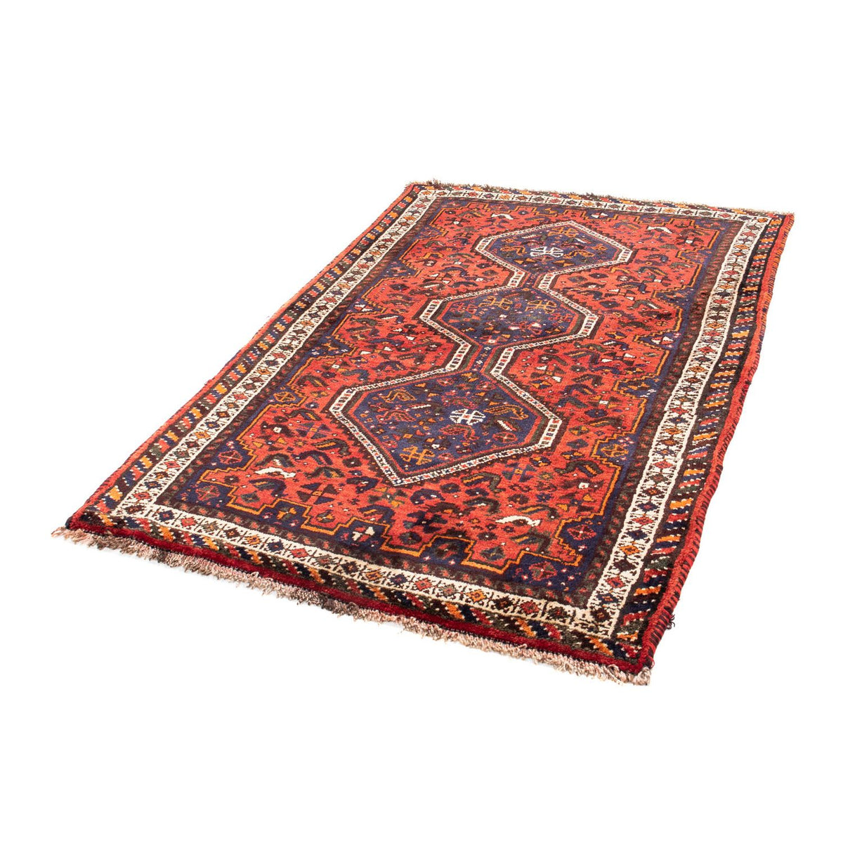 Alfombra persa - Nómada - 163 x 110 cm - rojo oscuro