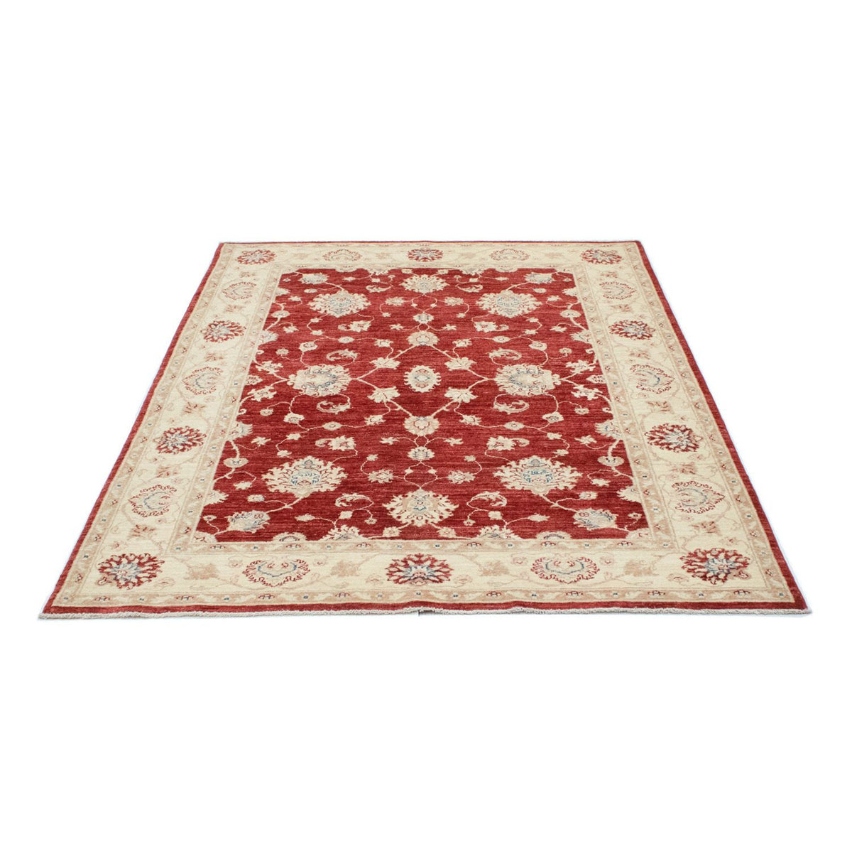 Alfombra Ziegler - 198 x 147 cm - rojo oscuro