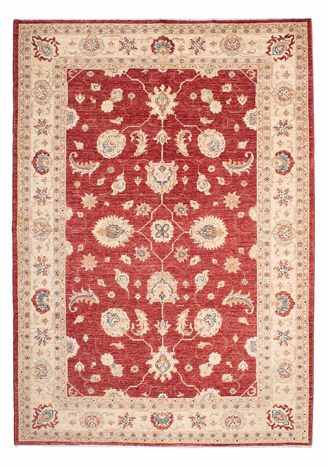 Alfombra Ziegler - 234 x 167 cm - rojo oscuro