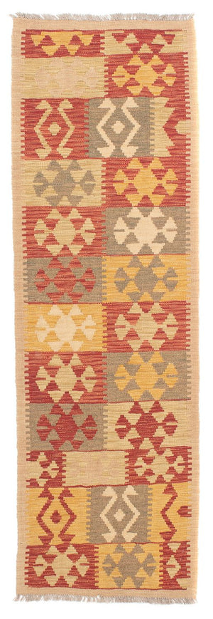 Alfombra de pasillo Alfombra Kelim - Splash - 206 x 62 cm - multicolor