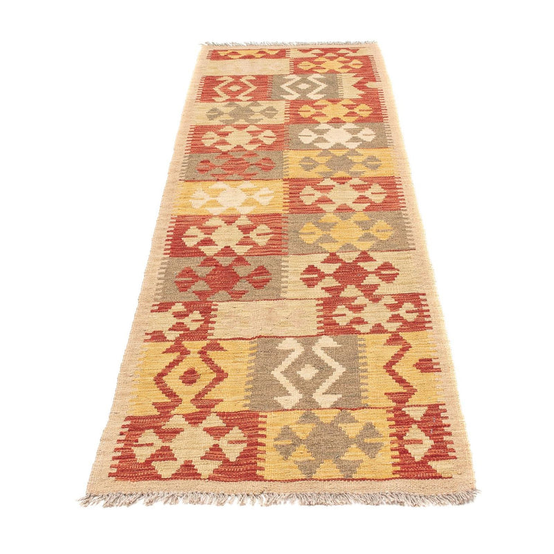 Alfombra de pasillo Alfombra Kelim - Splash - 206 x 62 cm - multicolor