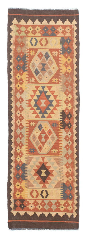 Alfombra de pasillo Alfombra Kelim - Splash - 200 x 62 cm - multicolor