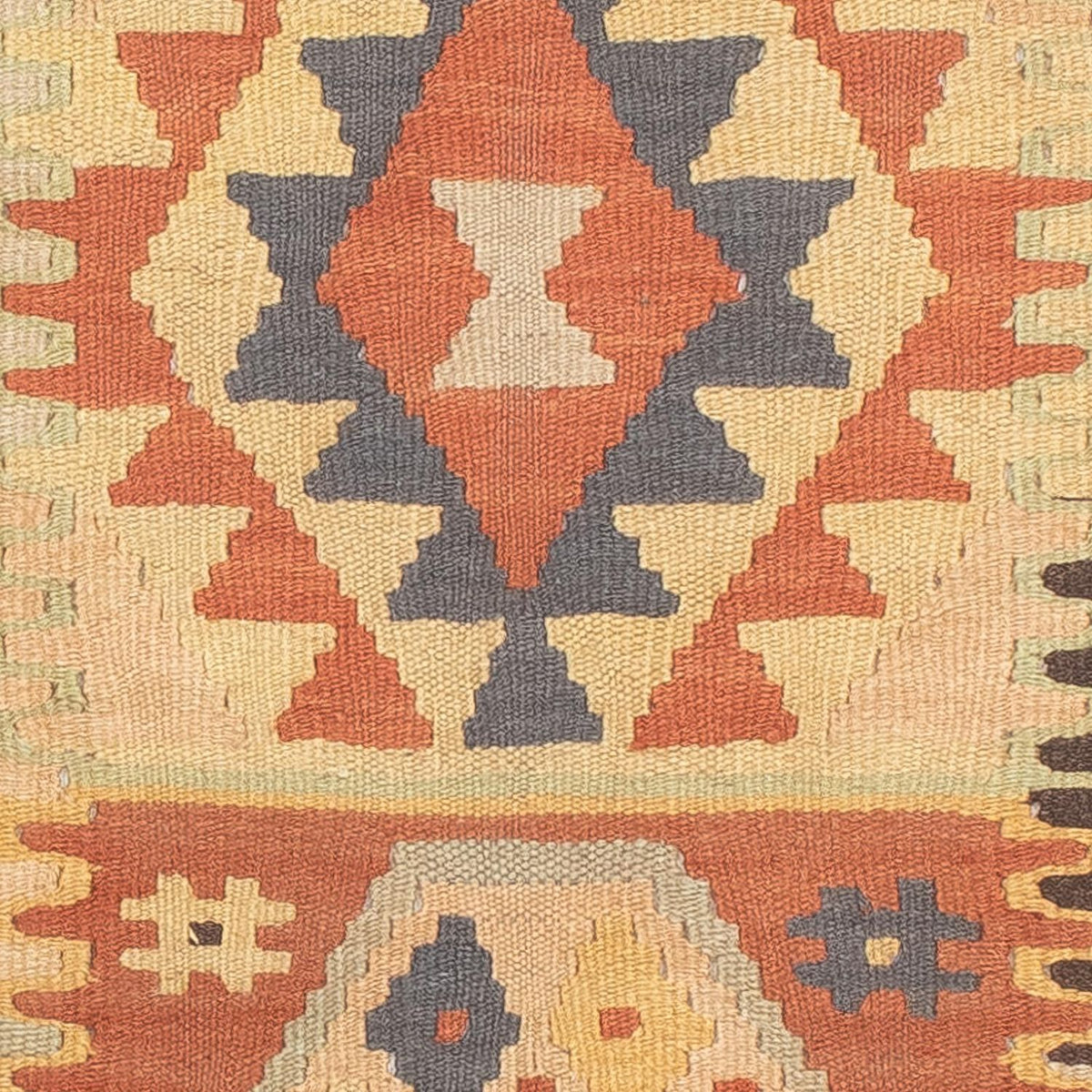 Alfombra de pasillo Alfombra Kelim - Splash - 200 x 62 cm - multicolor