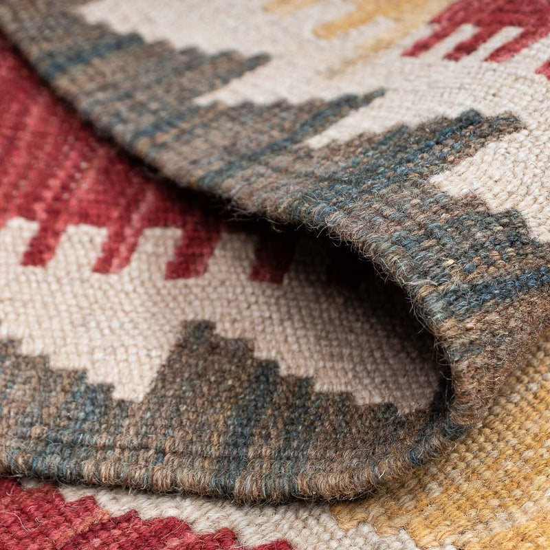 Alfombra de pasillo Alfombra Kelim - Splash - 203 x 69 cm - multicolor