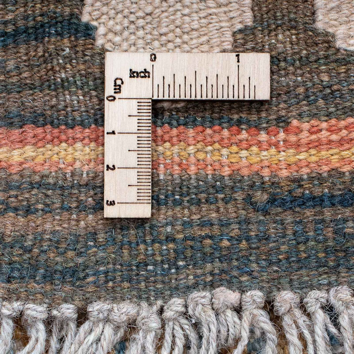 Alfombra de pasillo Alfombra Kelim - Splash - 203 x 69 cm - multicolor