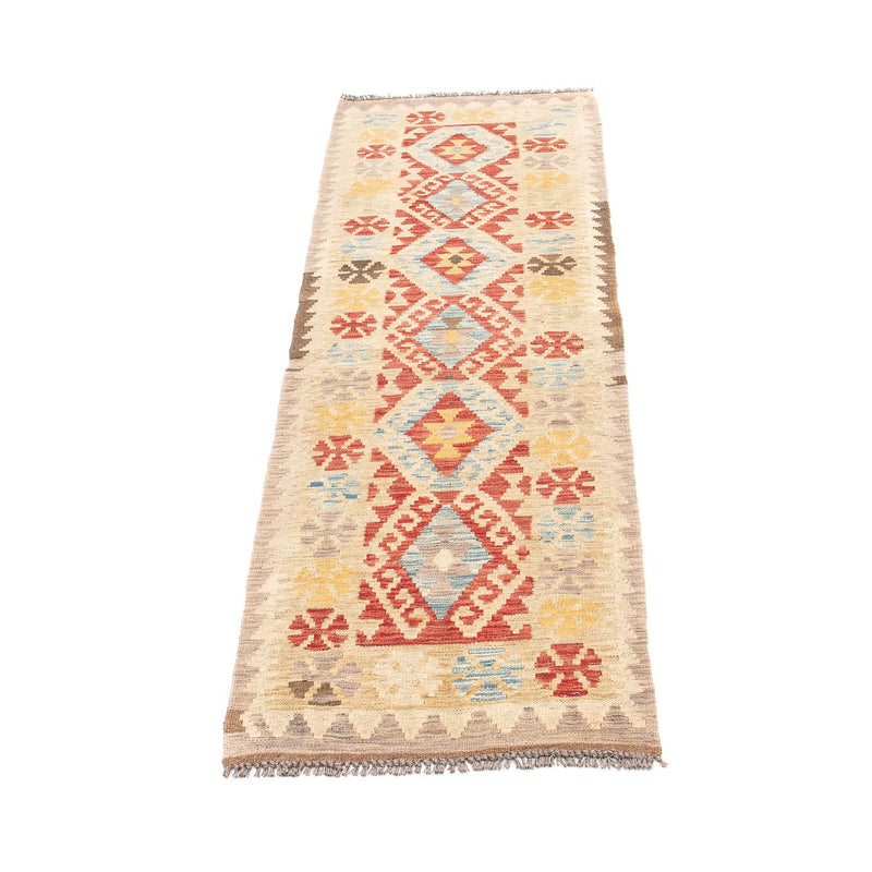 Alfombra de pasillo Alfombra Kelim - Splash - 199 x 53 cm - multicolor