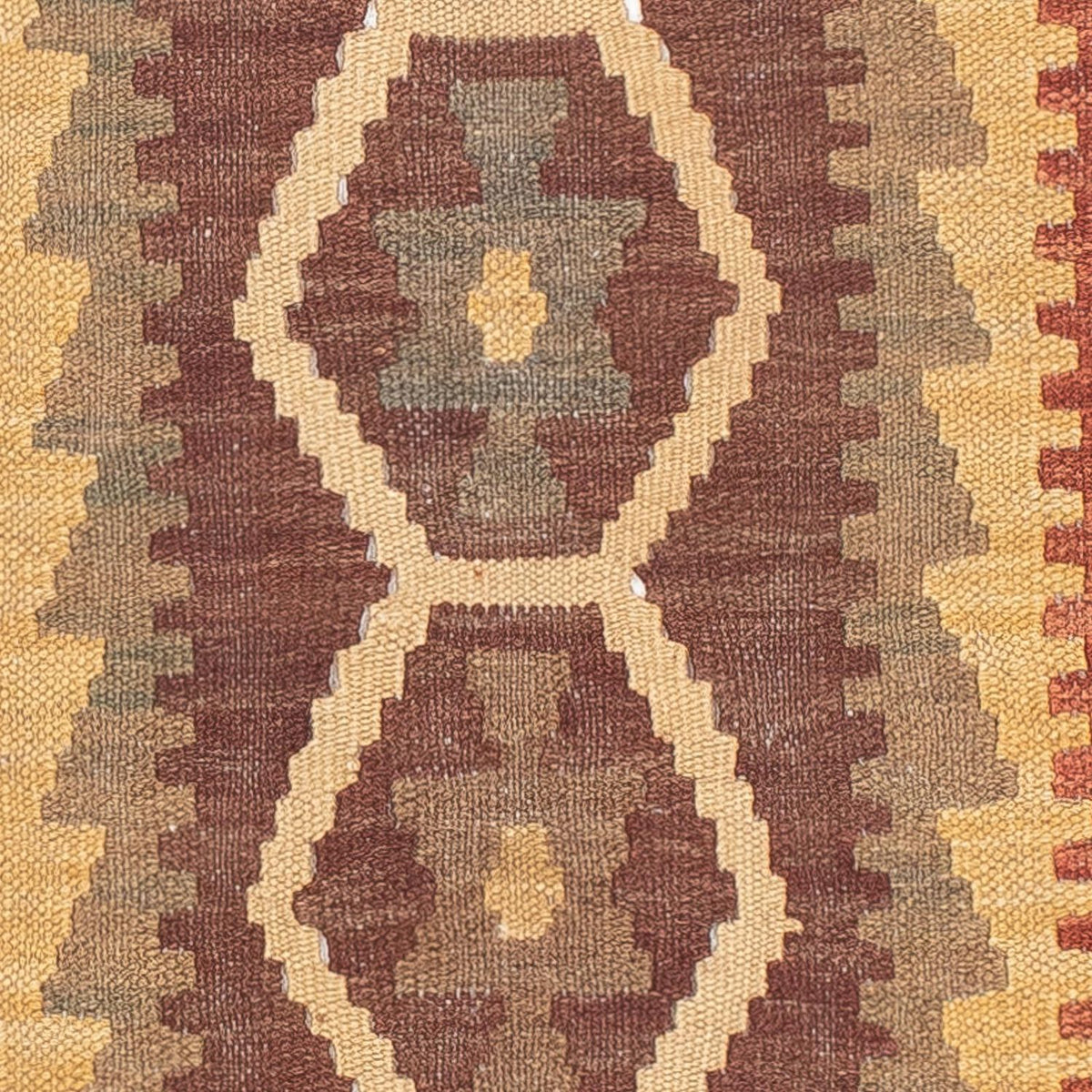 Alfombra de pasillo Alfombra Kelim - Splash - 201 x 67 cm - multicolor